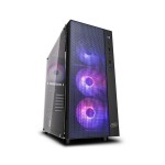 Deepcool Matrexx 55 Mesh Add-RGB 4F (E-ATX) Mid Tower Cabinet With Tempered Glass Side Panel With ARGB Controller (Black)